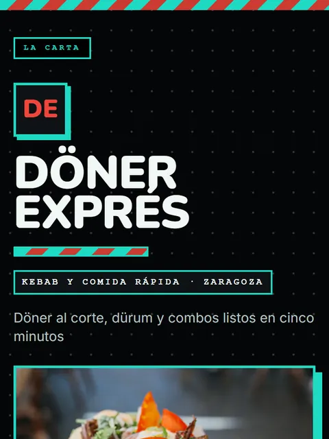 Carta de ejemplo con el diseño Rótulo