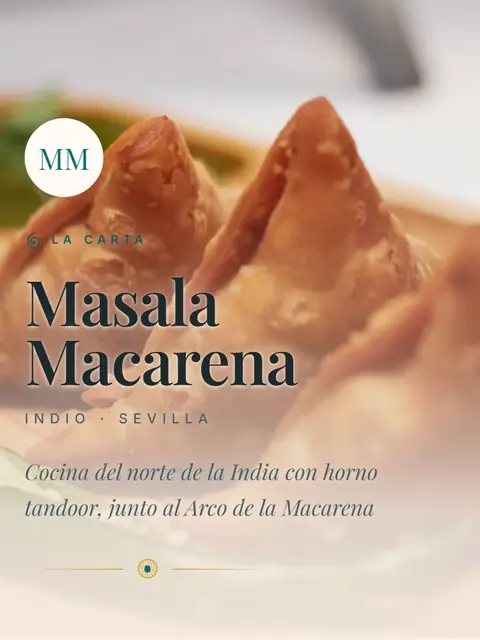 Carta de ejemplo con el diseño Especias