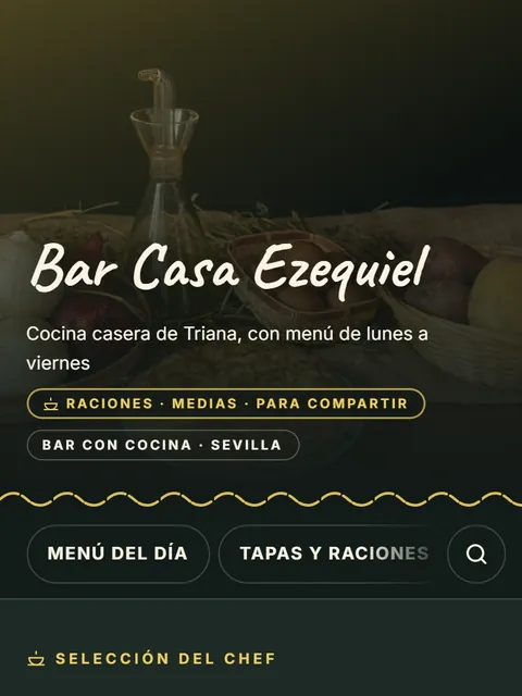 Carta de ejemplo con el diseño La Pizarra