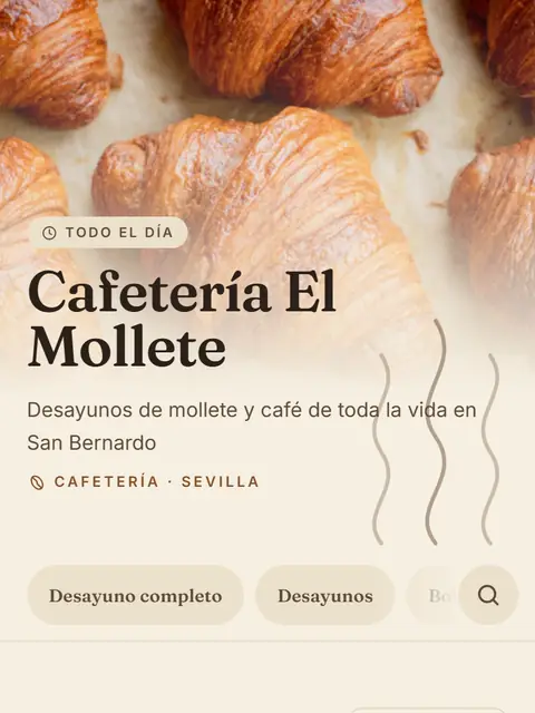 Carta de ejemplo con el diseño Tueste