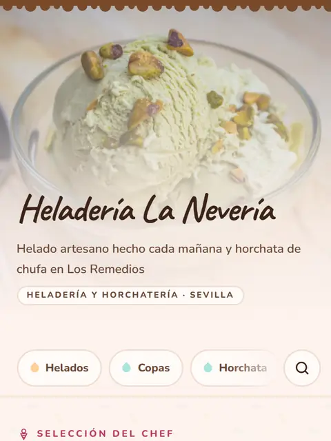 Carta de ejemplo con el diseño Vaivén